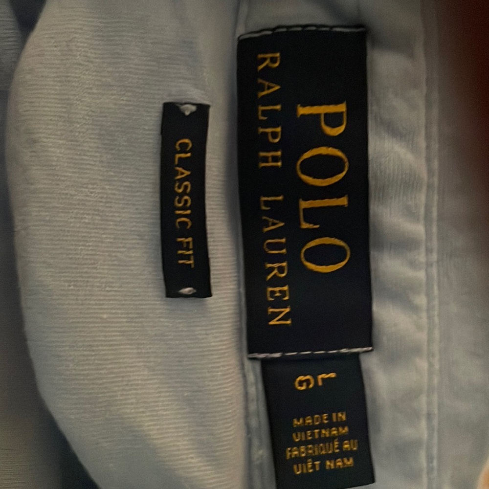 Ralph Lauren classic fit lg baby blue polo